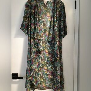 LuLaRoe Hidden Animal Print Sheer Kimono